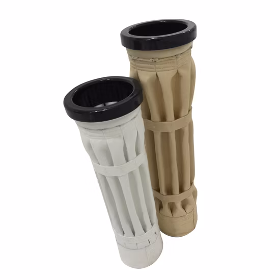 Sac filtrant plissé à haute efficacité pour la filtration à sec de la poussière